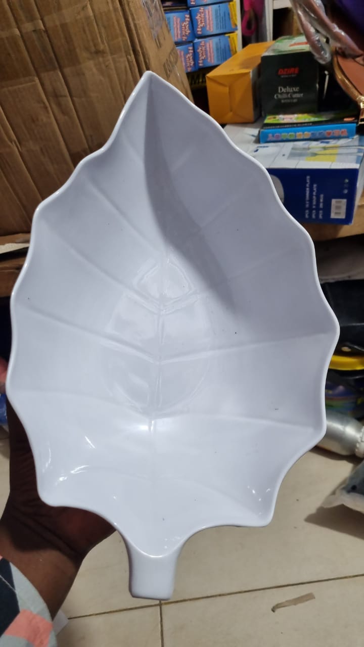 Leaf shape ceramic plate 12(pcs)
