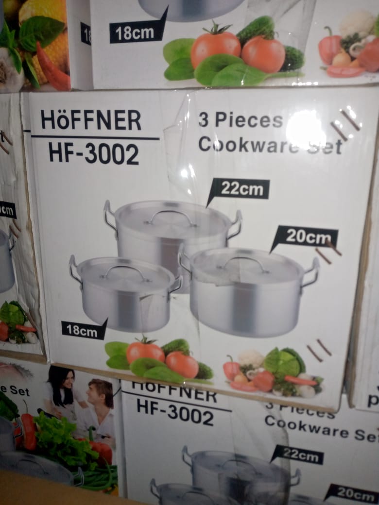 HF-3002 Hoffner 3pcs Cookware Set Size 18/19/22