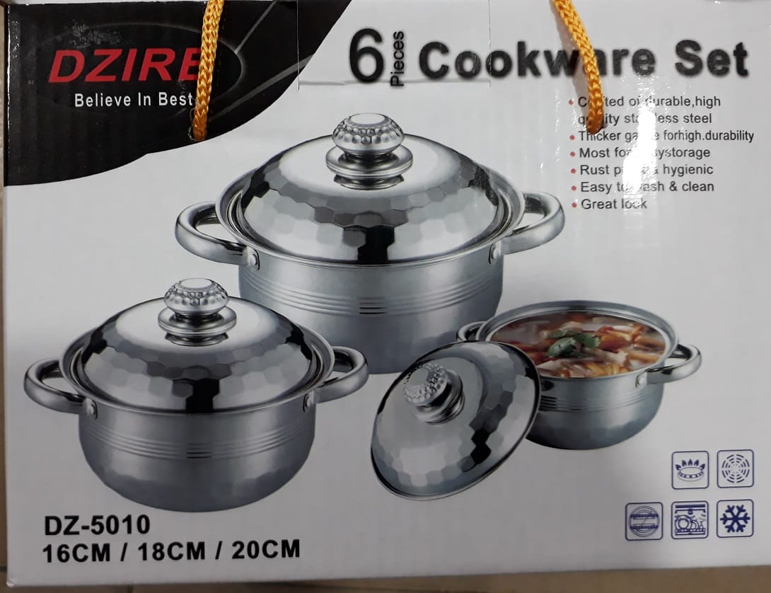 6PC DZ Cookware aluminium set