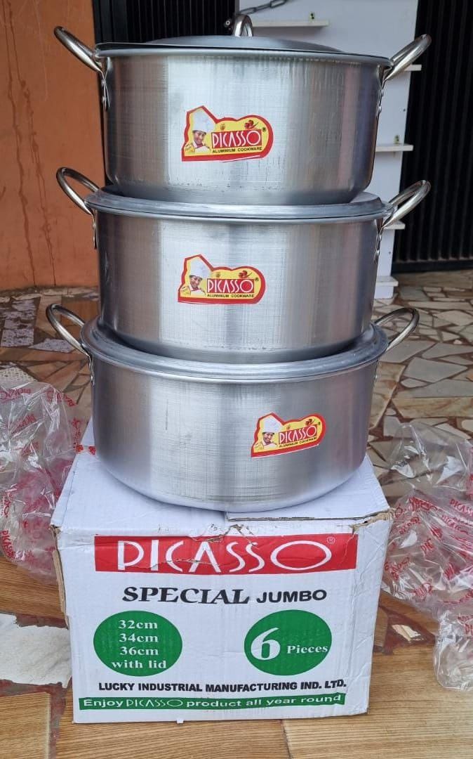 Picasso Special Jumbo Aluminium Pot (32/34/36 CM)