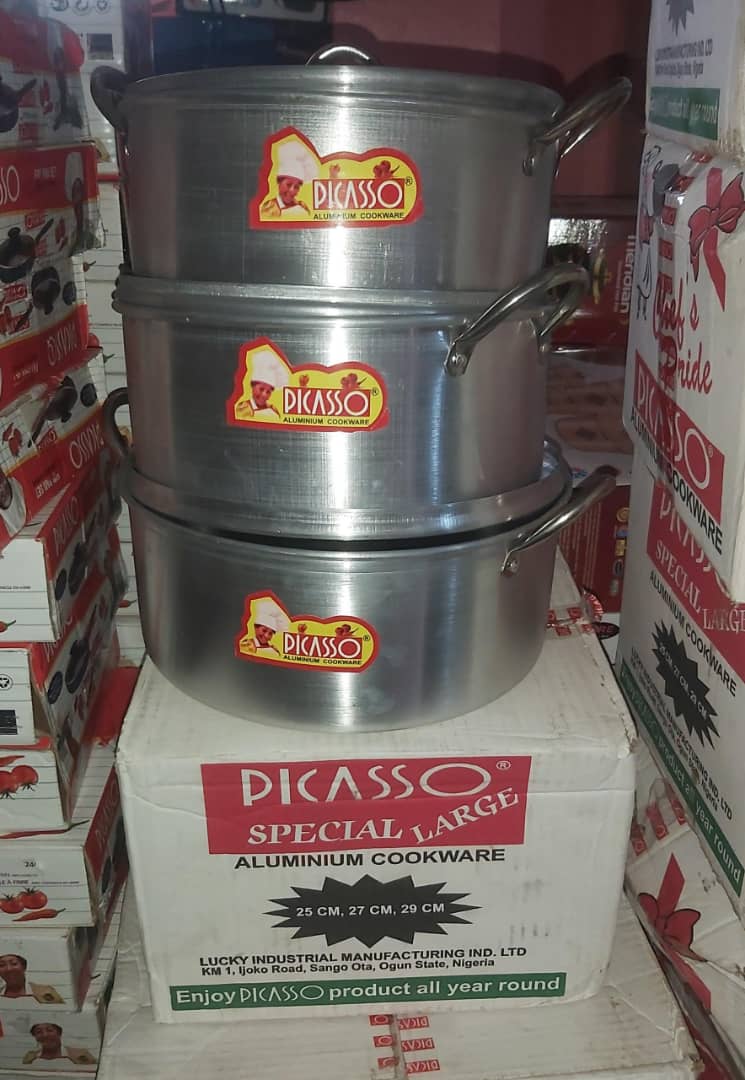 Picasso Special Large Aluminium Pot (25/27/29 CM)