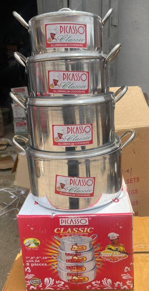 Picasso Classic Aluminium Pot (7/8/9/10 inches)