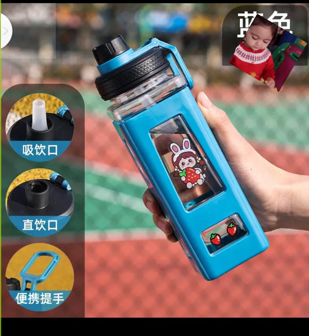 3D Water bottle with sticker