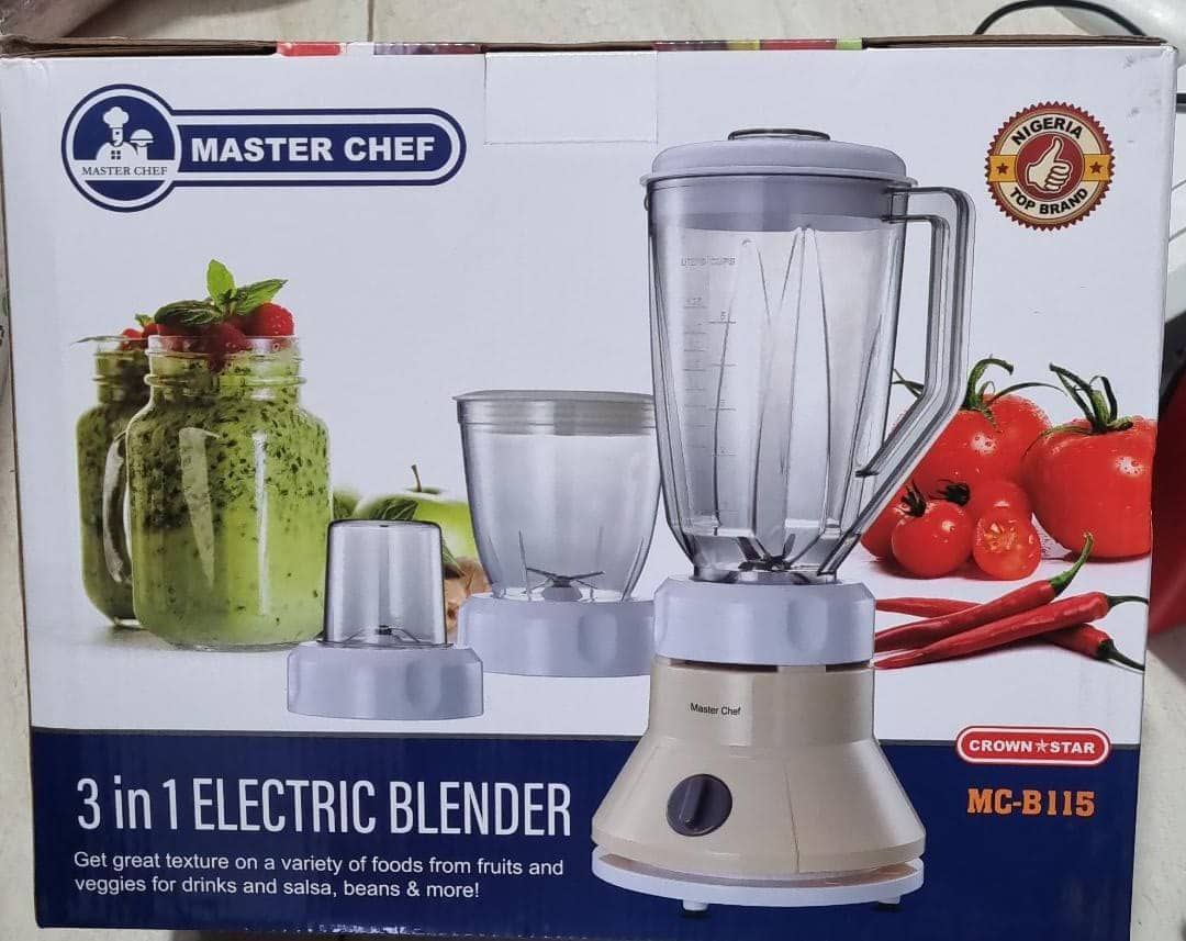 Mc-B115 3in1 durable masterchef blender